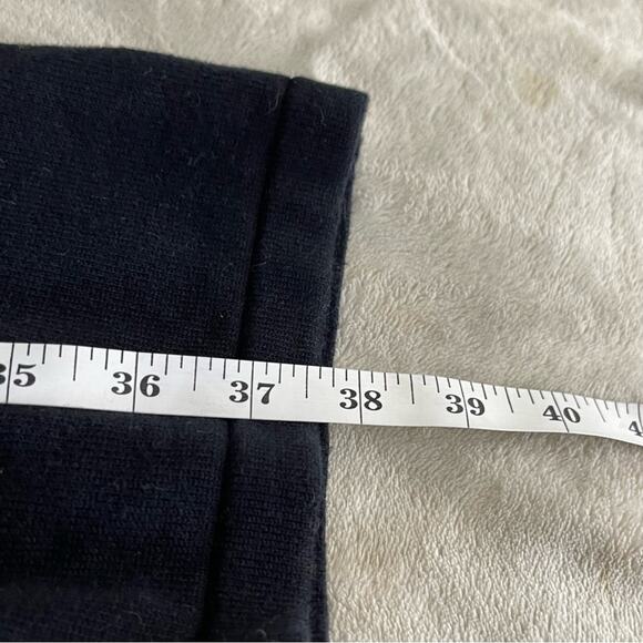 HANNA ANDERSSON Black Knit Combed Cotton Scoop Neck Dress Size Medium - Picture 7 of 7